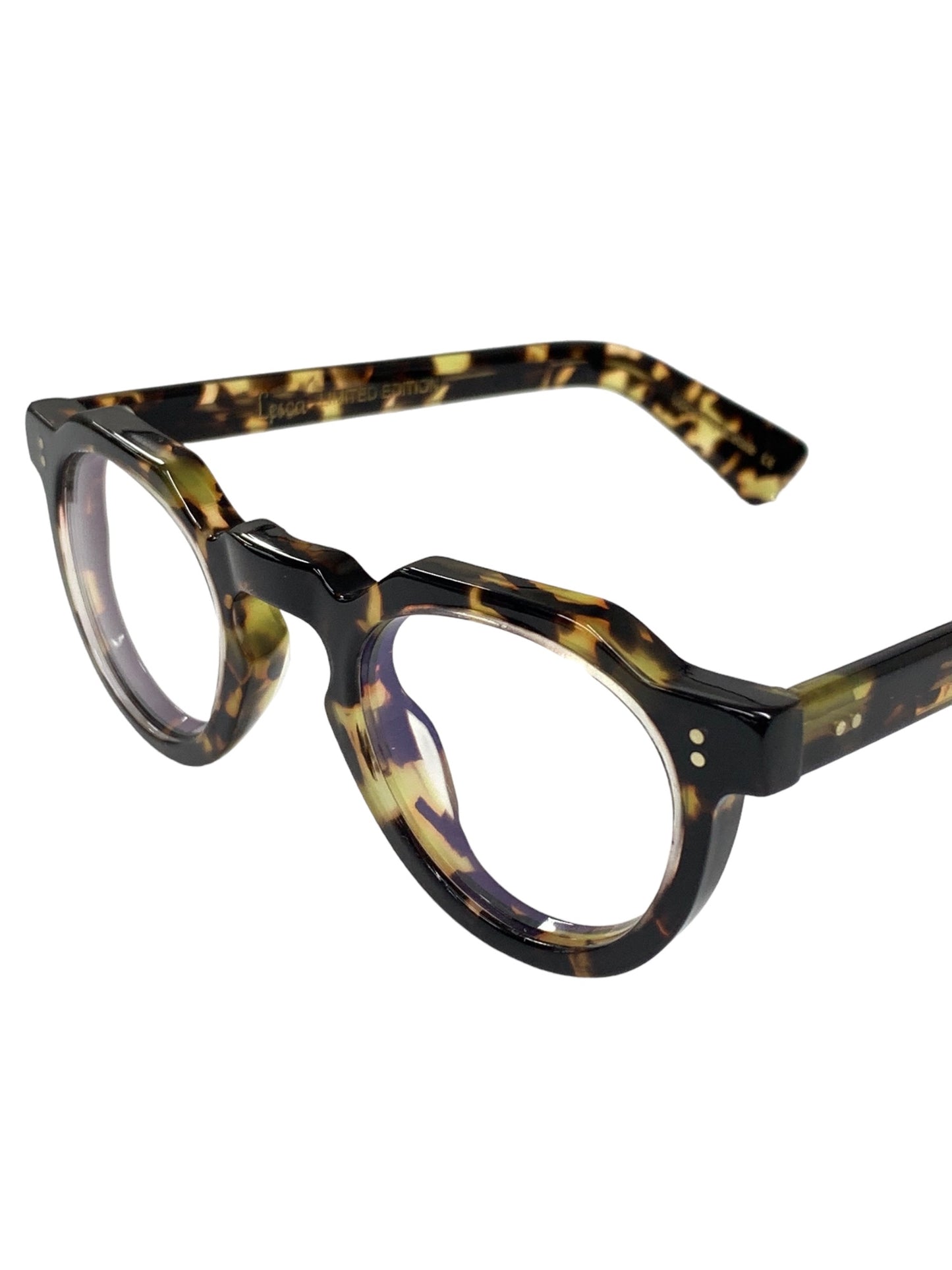 レスカルネティエ メガネ Upcycling Acetate, Limited Edition CROWN PANTO 8mm col.47 ブラウン 世界80本限定モデル ITCOHJI3YJCO