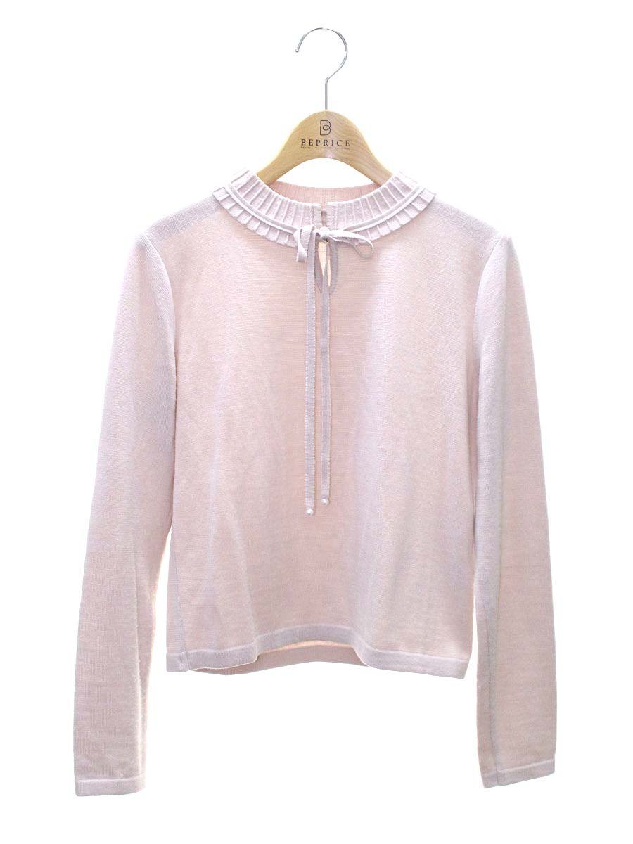 ルネ 5242070 34 ピンク ニット リボン パール IT0H5NWFKZWO