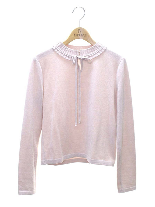 ルネ 5242070 34 ピンク ニット リボン パール IT0H5NWFKZWO