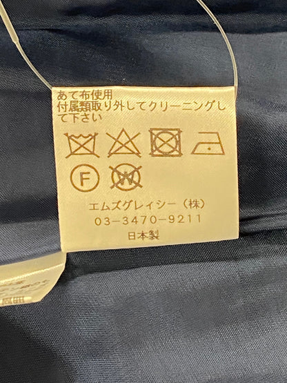 エムズグレイシー 721354 ワンピース 38 ネイビー パフスリーブ バルーン ITAVUGNADN28