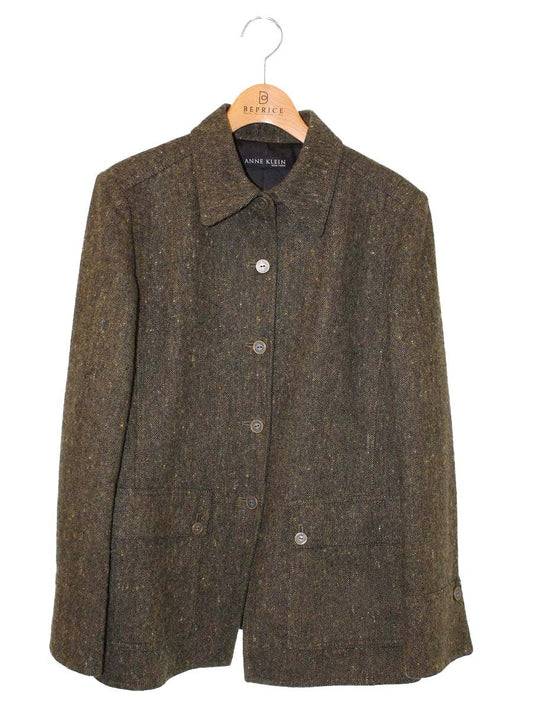 アンクライン 34141 ジャケット 13 グリーン ドネガルツイード IT9CWRY4138A
