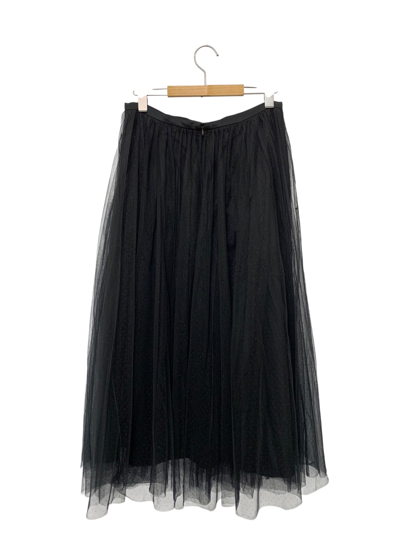 デイジーリン 06151 スカート 42 ブラック ドット チュール ITI05H4F1UN4