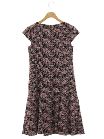 トッカ OPTOGA0120 ワンピース 0 ブラック/ピンク フラワーモチーフ 刺繍 IT4OFKQZKFA9