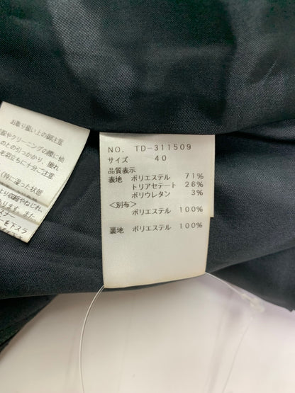 エムズグレイシー ジップアップジャンパースカート 311509 ワンピース 40 ブラック IT8WE9Z2BPI4