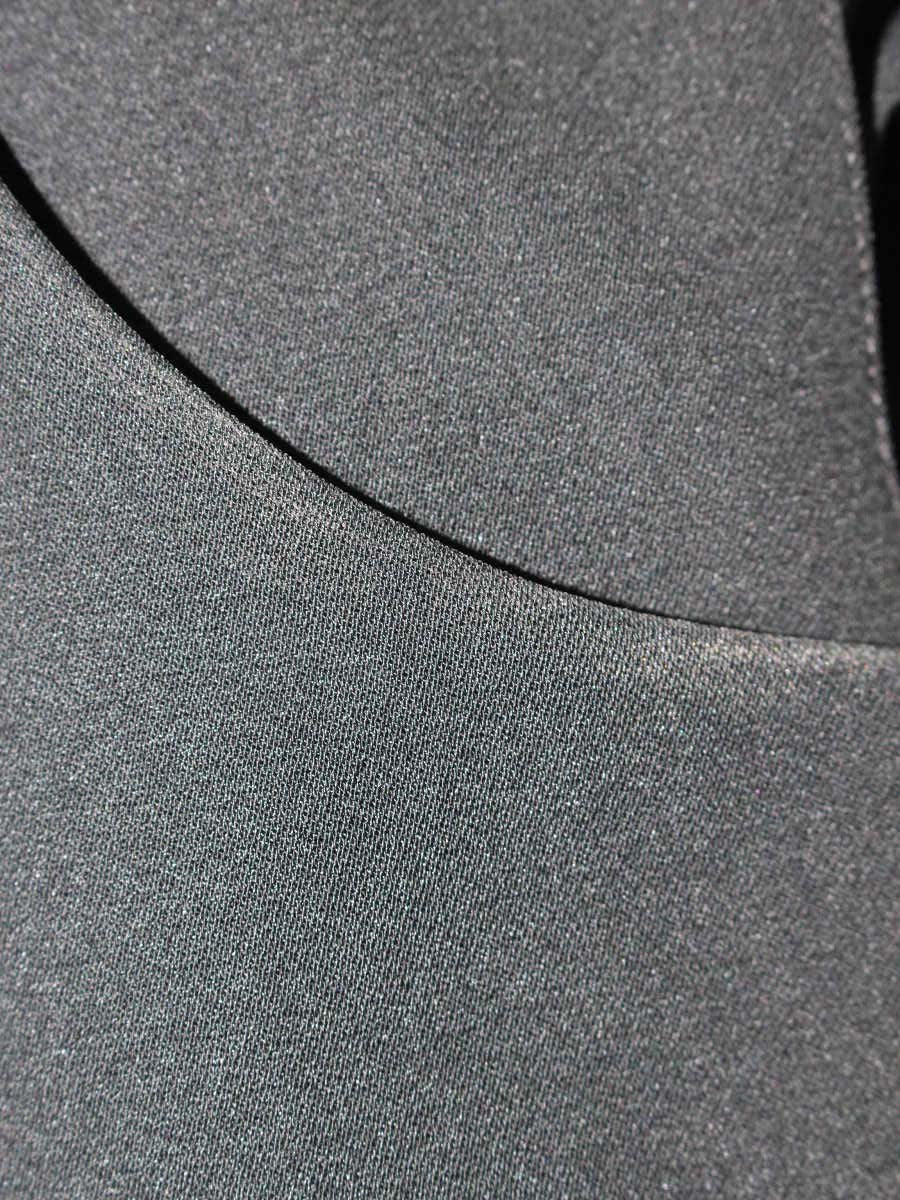 レリタージュ マルティニーク A0326FA ワンピース F ブラック アシンメトリーヘム ノースリーブ ITPUL4S81O2D