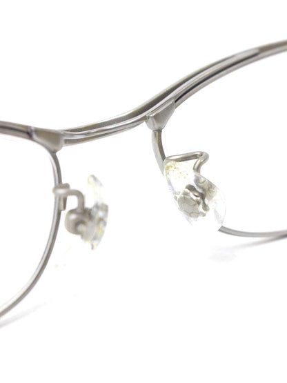 フォーナインズ S121-T 眼鏡 シルバー/ブラック オーバル ITZE89JJP5DW