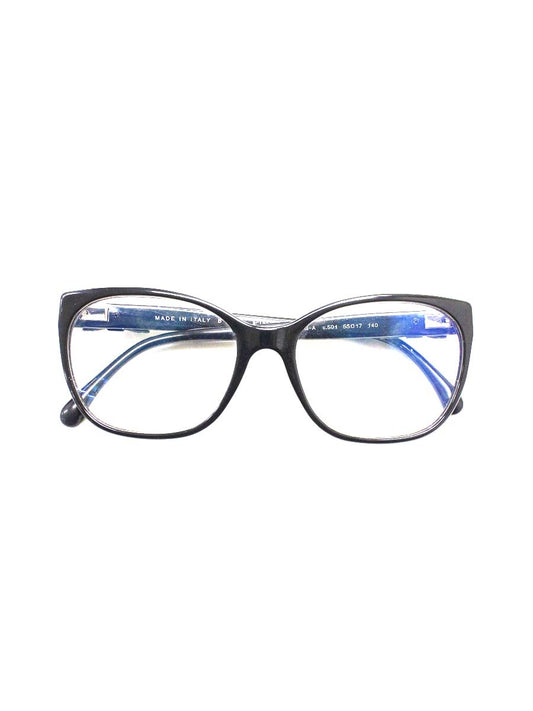 シャネル 3284-Q-A メガネ ブラック セルフレーム フルリム ウェリントン ITLYP3Z2XTCS