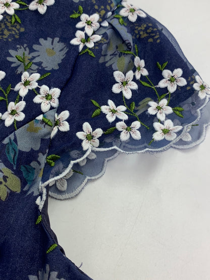トッカ STARRY NIGHT スターリーナイト 受注生産品 OPTOIZ0900 ワンピース 2 ネイビー フラワーモチーフ 刺繍 ITLJTWN1SFIQ