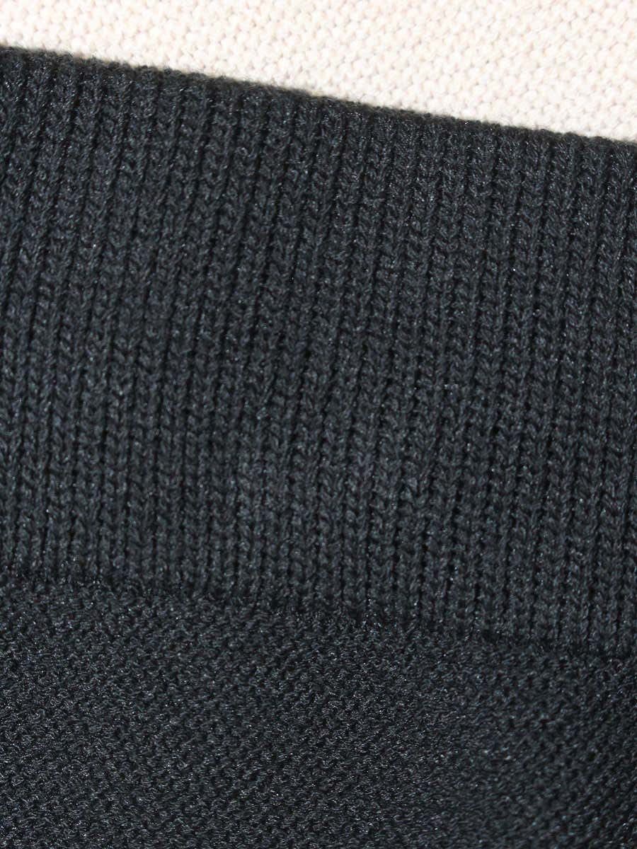 トゥービーシック W5S21-754-40 スカート 40 ブラック ボーダー ニット フレア ITBSF9RVWKFU