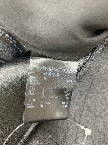 フォクシーブティック コート ウェブ 28944 40 グレー フリル ノーカラー ITSQLMAC9BWC