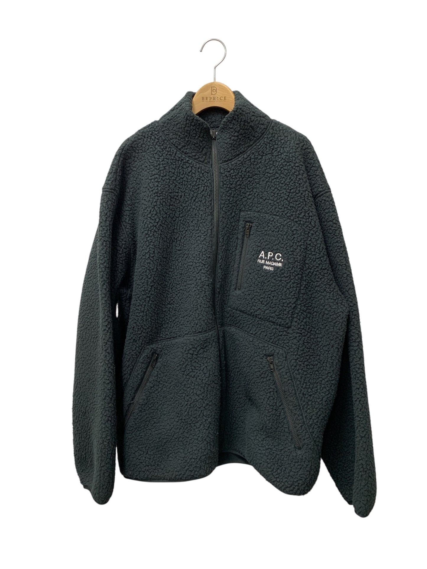 アーペーセー 2114223 L ブラック POLAIRE フリースジャケット ITNWLOV6VF8Y