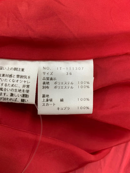 エムズグレイシー 111307 ワンピース 36 レッド チェック ITQX8JVFNAEO