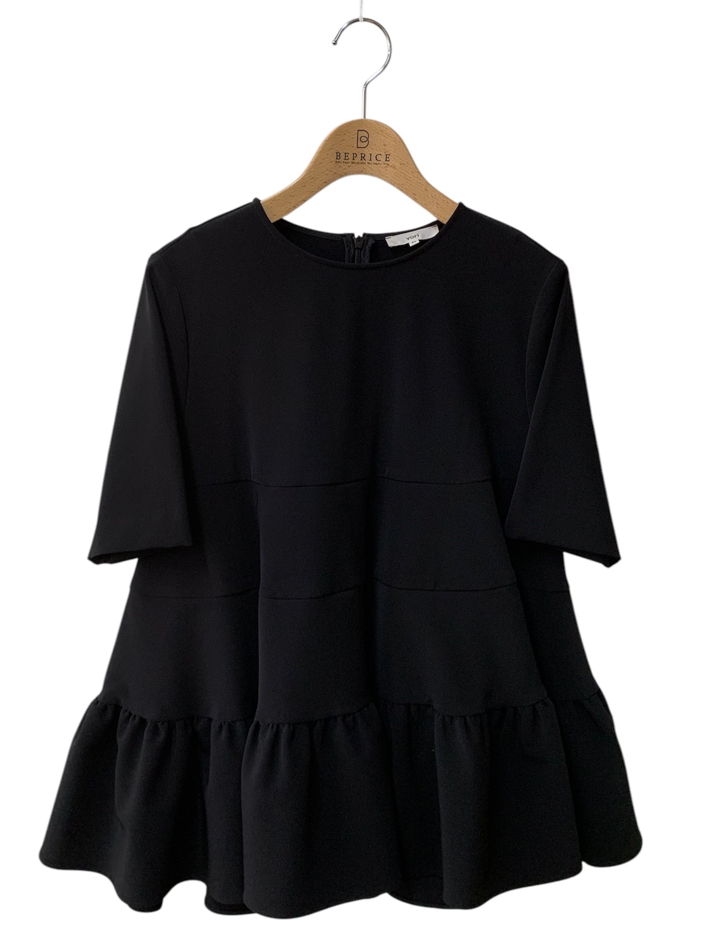 ヨリ YR2221-0685M-2 ブラウス 36 ブラック ITYHHWZVJ3QW