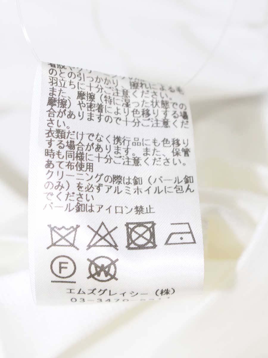 エムズグレイシー Bi-Color Cut sew Blouse 915111 シャツ ブラウス 40 ホワイト IT2ESJ960CN4