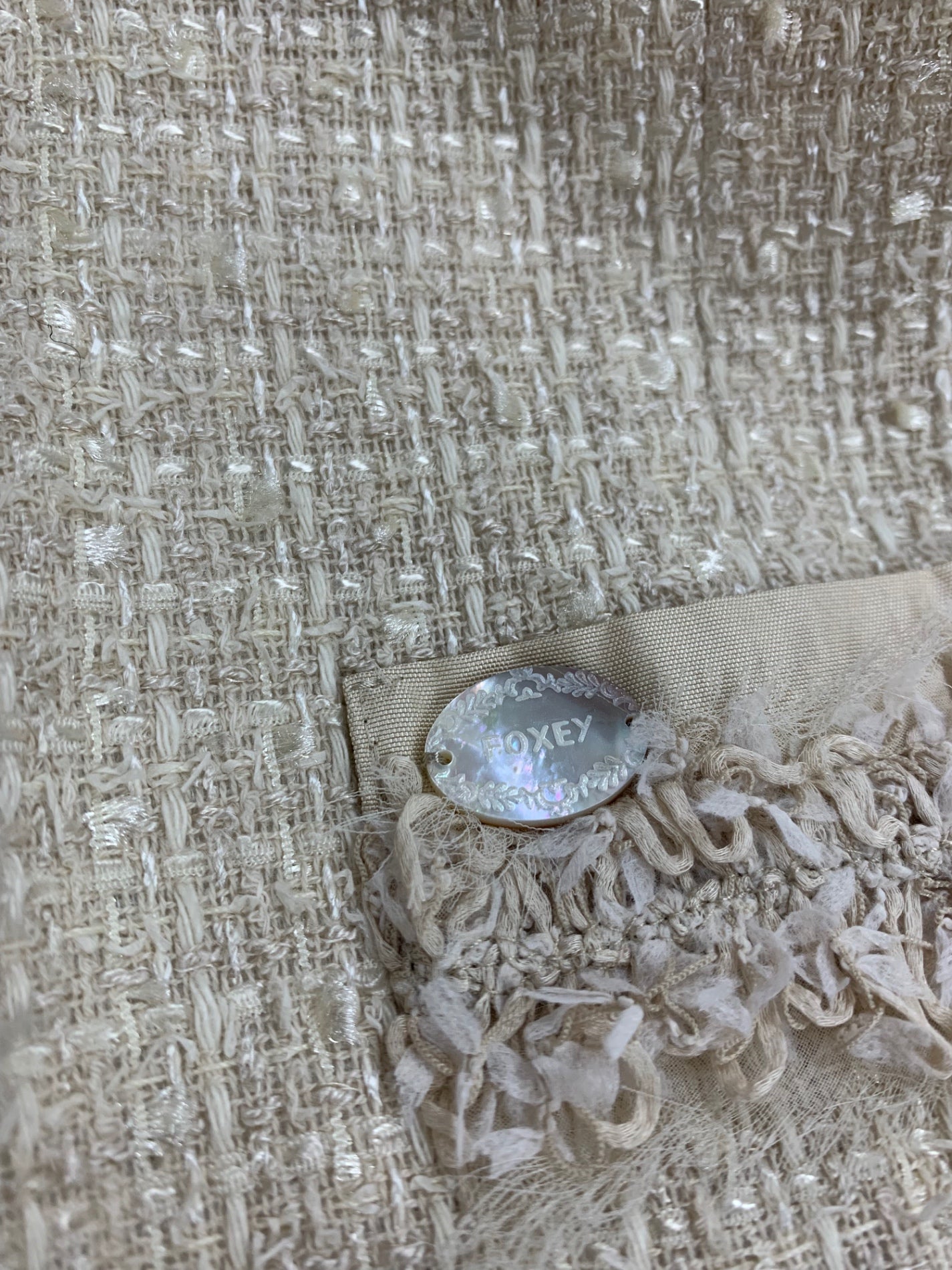 フォクシーブティック クラシックツイード 35283 ジャケット  38 ベージュ ITCPH7W5M92S 【SALE】