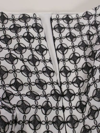 トッカ COPTOHM0340 ワンピース 0 ホワイト/ブラック カットワークフラワー 切替 チュール ITMOKNQWD4VI 【SALE】