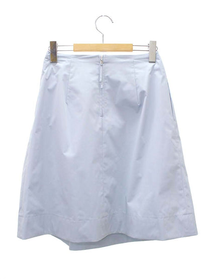 フォクシーニューヨーク 26548 スカート 40 ブルー リボンパフ ITPD0U5ZVJBM 【SALE】