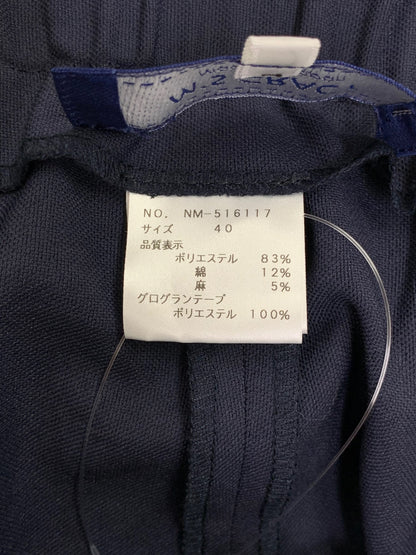 エムズグレイシー 516117 ワイドパンツ 40 ネイビー グログランテープ ITAG570MHNK0