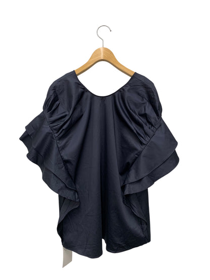 アディアム ショルダーカスケードVネックドロップ 42504 ブラウス 0 ネイビー ITYHHG2GDB5V