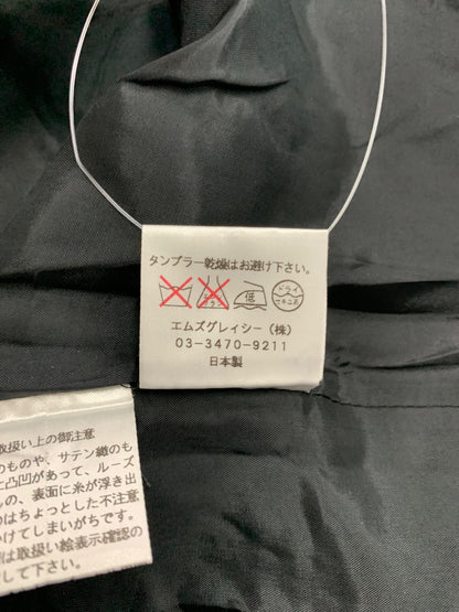 エムズグレイシー 621711 ワンピース 38 ブラック フリル ウール混 IT7MY6UO0DFC