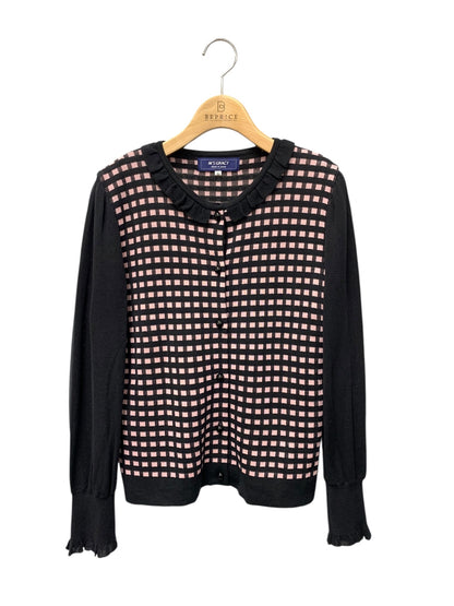 エムズグレイシー 218504 カーディガン 42 ブラック ニット ITUKXRO5MPZ4