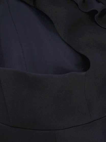 ルネ 6726320 ワンピース 38 ネイビー フリル リボン IT5CFRGY6GO0 【SALE】