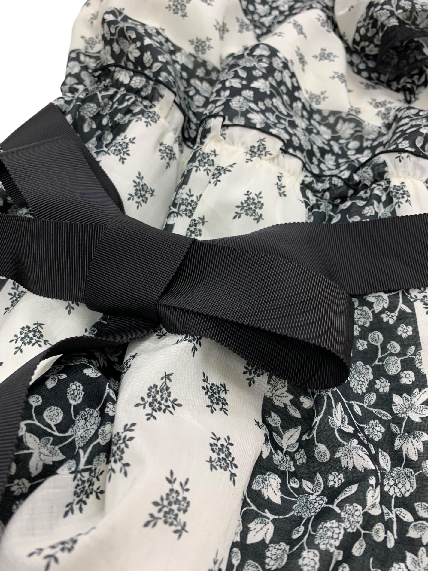 エムズグレイシー フラワーモチーフ リボン ワンピース 40 エムズ