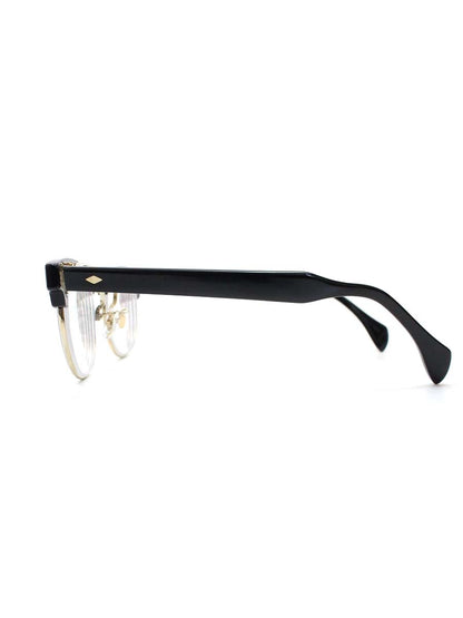 ニードルズ PAPILLON GLASSES - SAMUEL メガネ ブラック 跳ね上げ式 フルリム ボストン ITKUD85G7H6Q