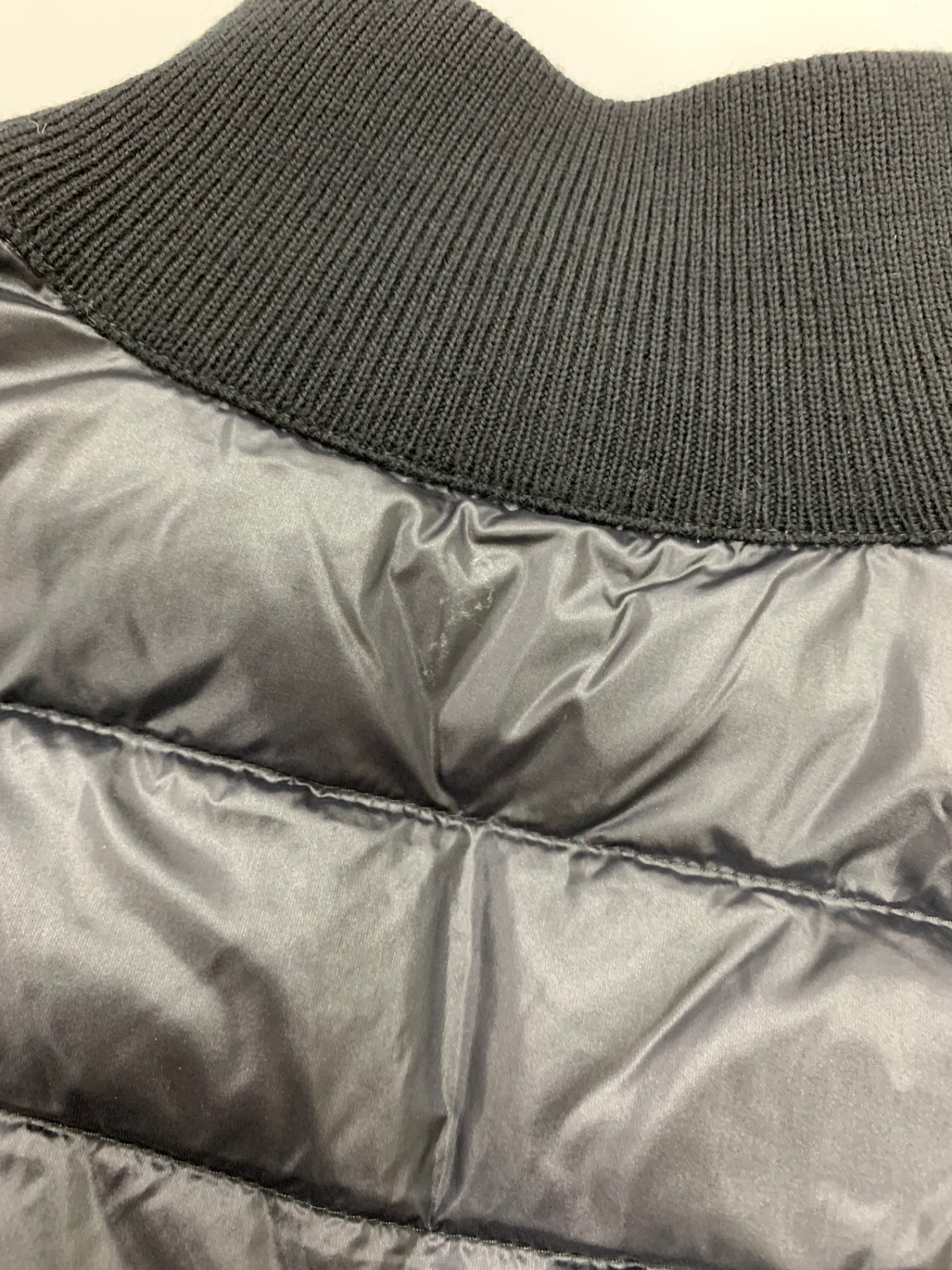 モンクレール CARDIGAN TRICOT 9B00018M1131 ダウンカーディガン S ブラック ジップアップ ITHUD0GCJUQW