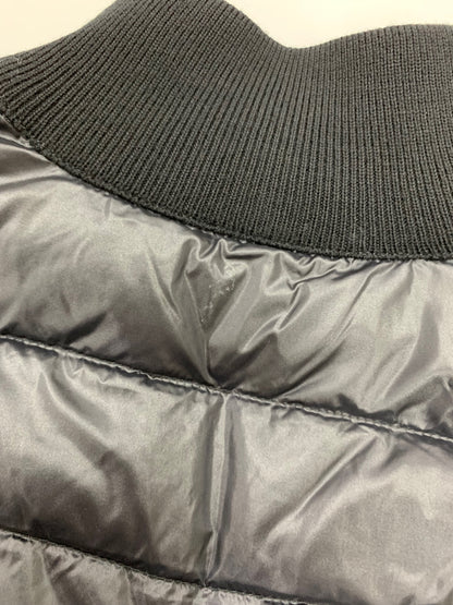 モンクレール CARDIGAN TRICOT 9B00018M1131 ダウンカーディガン S ブラック ジップアップ ITHUD0GCJUQW