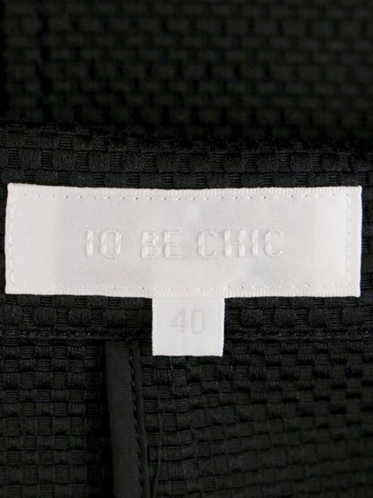 トゥービーシック UC504-340-09 ブルゾン 40 ブラック 3B ショート丈 ITQ84QERHJYI 【SALE】