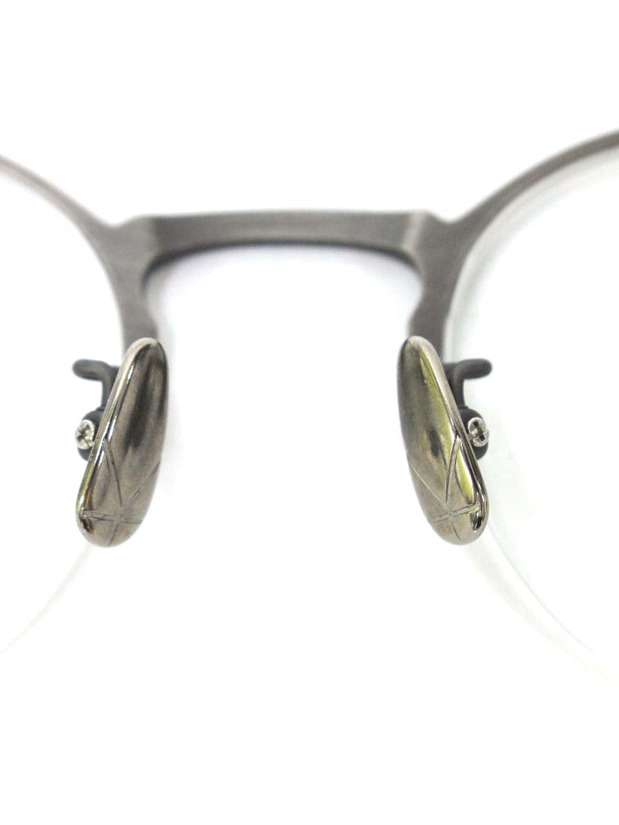 ユウイチトヤマ danny U-075 メガネ シルバー（COL.03 ） メタルフレーム ハーフリム オーバル ITBL67L3W5B4 【SALE】