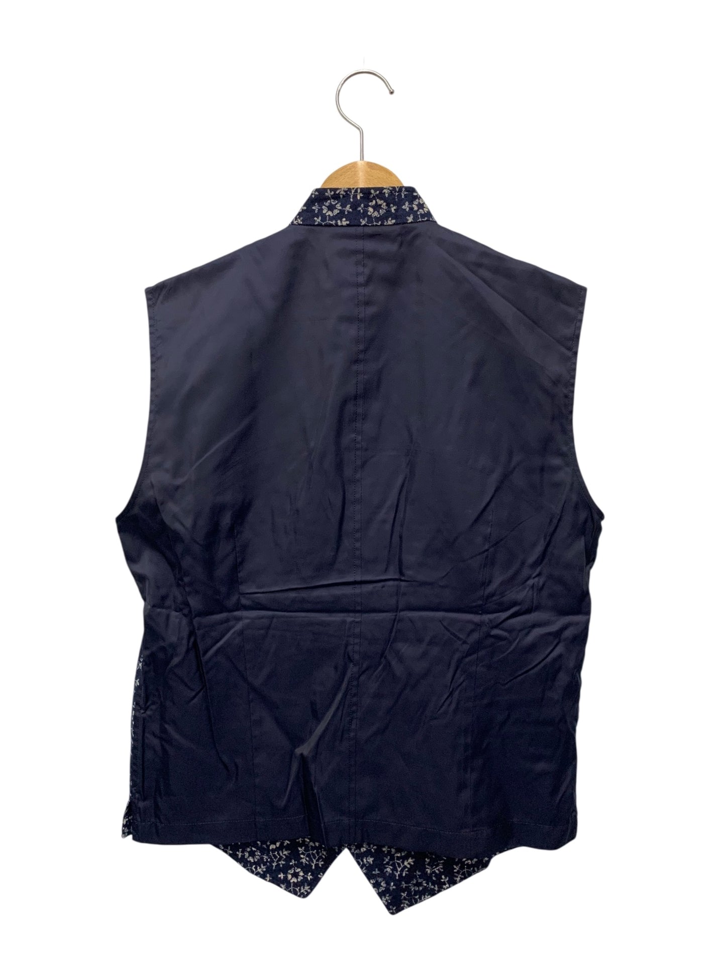 コムデギャルソン robe de chambre RV-080070 ジレ ネイビー 小花柄 フェルト生地 ITYMSL8WFK3K 【SALE】