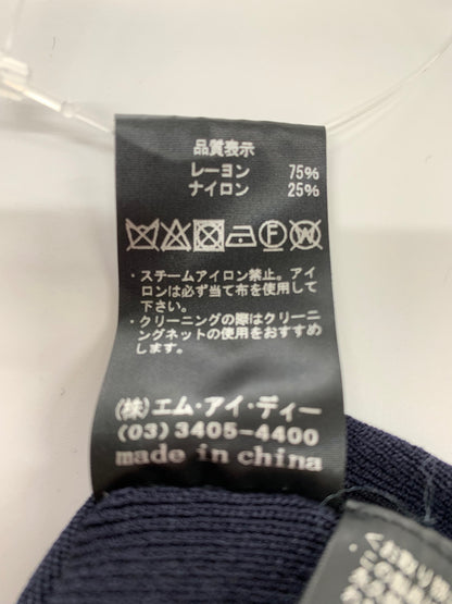 エムプルミエ F726-002 カーディガン 36 ネイビー ビジュー パール IT6ZTG4TO0JO