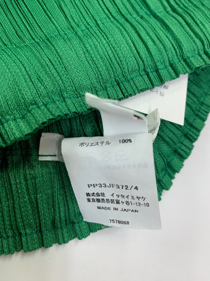 プリーツプリーズイッセイミヤケ THICKER BOTTOMS 1 PP33-JF372 パンツ 4 グリーン ITTCQXZ387JC