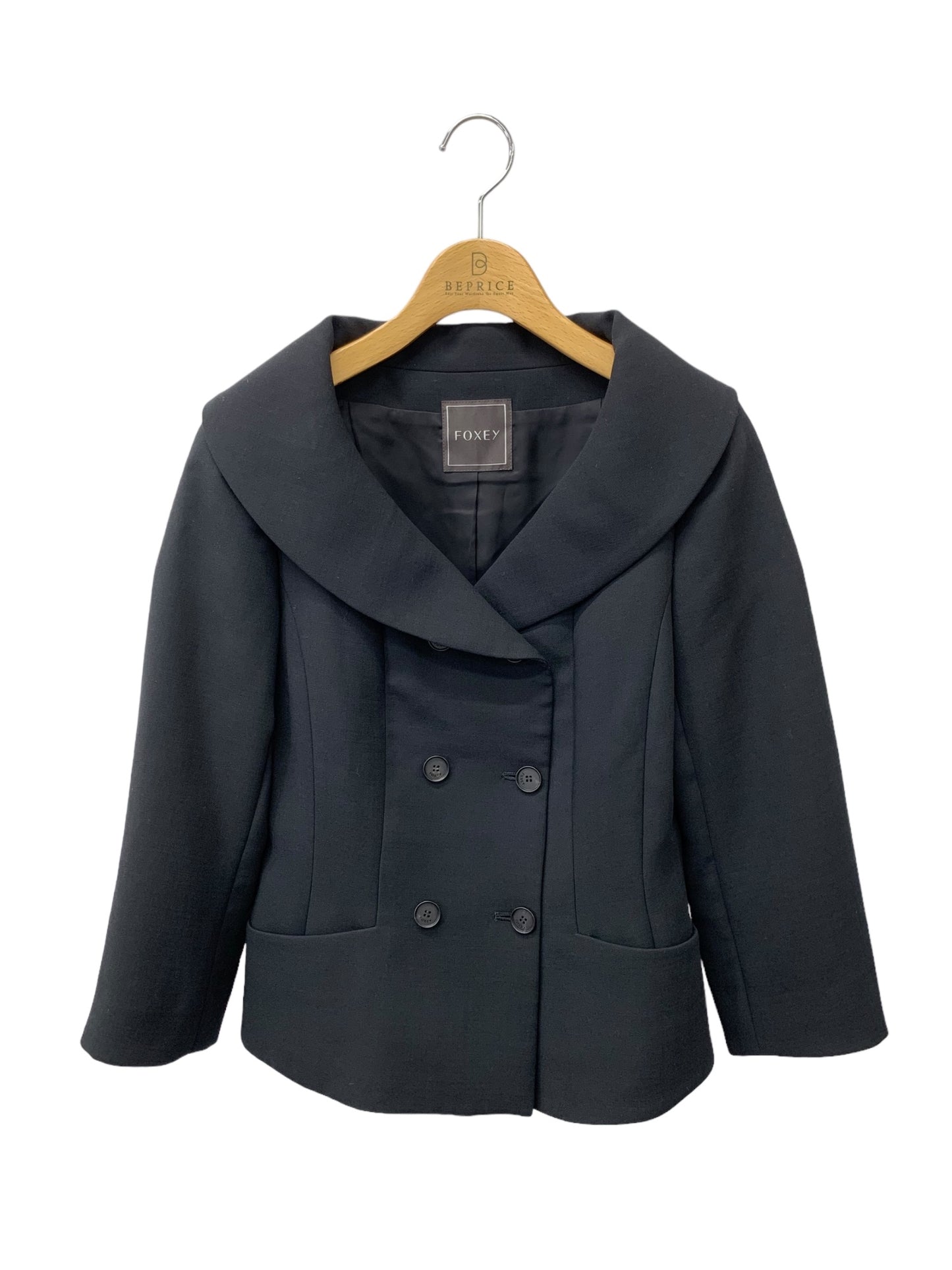 フォクシーブティック Jacket Grace 43156 ジャケット 38 ブラック ウール混 ITP19OQ7DSAG