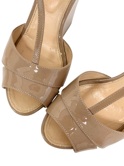 セルジオロッシ サンダル 34.5 ベージュ ウエッジソール ITDTJRTMOJJE 【SALE】