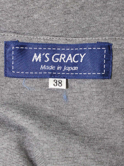 エムズグレイシー 725516 Tシャツ カットソー 38 グレー リボン ITED6GKY45TL