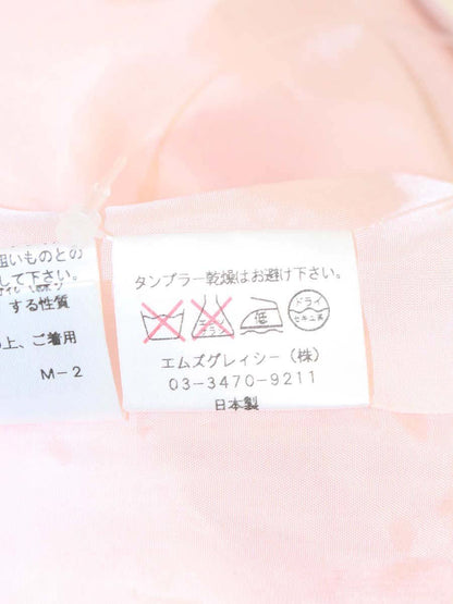 エムズグレイシー 427115 スカート 38 ピンク フラワーモチーフ エンボス IT561A562EKG