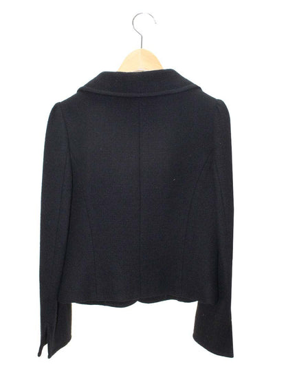 エムズグレイシー 124545 ジャケット 38 ブラック 1B ウール混 ITI11DSRE73L