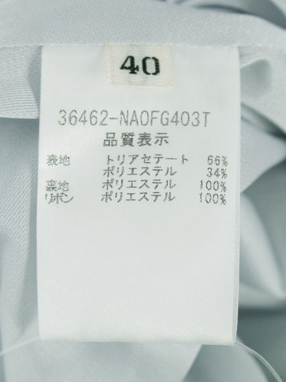 フォクシーニューヨーク 36462 ワンピース 40 ブルー 肩リボン IT7LPRBOR7EA