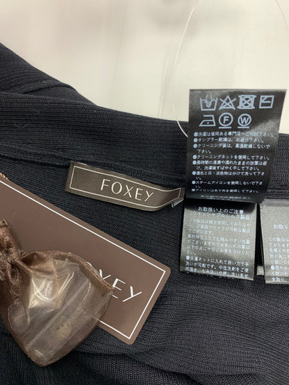フォクシーブティック Evelyn Cardigan 44643 カーディガン 38 ブラック ロング ITQHMT1GJMYG