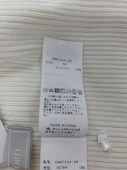 セルフォード CWNT234126 ニットセーター 36 ホワイト ペプラム ITGBUN9FXEZS