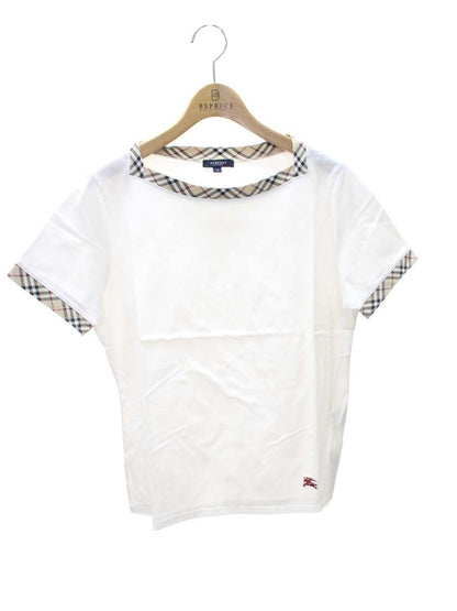 バーバリーロンドン FA156-015-02 Tシャツ 13 ホワイト チェック柄 IT3E9UWCIYPI