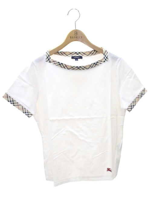 バーバリーロンドン FA156-015-02 Tシャツ 13 ホワイト チェック柄 IT3E9UWCIYPI