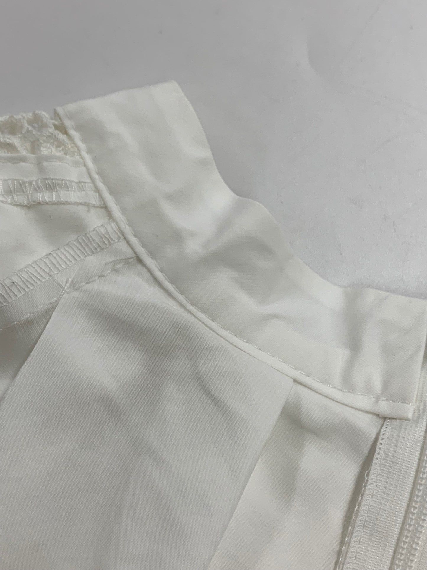 エムズグレイシー 袖レース入りタックブラウス 410113 38 ホワイト 刺繡 IT890X9EM26J