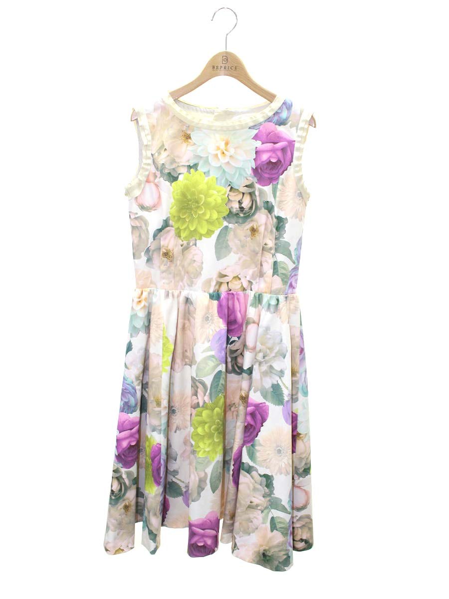 ランバンオンブルー 3934332 ワンピース 38 マルチカラー フラワープリント ITQR6E73N5Z9