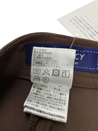 エムズグレイシー グログランリボン付きワイド 316506 パンツ 42 ブラウン ITR16V8PKA7I