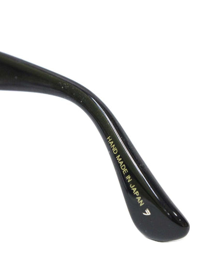 角矢甚治郎 其参拾五 10金飾り メガネ ブラック/クリアブラウン セルロイド ウェリントン ITY32UDM7TIW 【SALE】