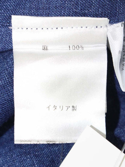 フィナモレ 29021-4 ブラウス M ブルー シャツ リネン 麻 ITPH2DK54EKY